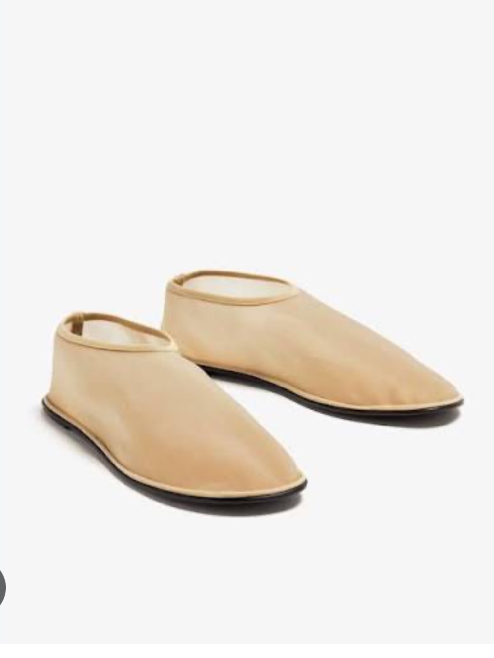 The Row Beige Slip-On Sock Loafers